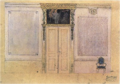Progetto per la decorazione del salone musicale nel Palais Dumba da Gustav Klimt